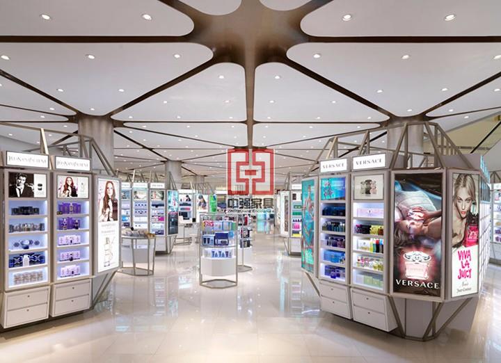 泰國美妝集合店展柜定制中強(qiáng)展柜
